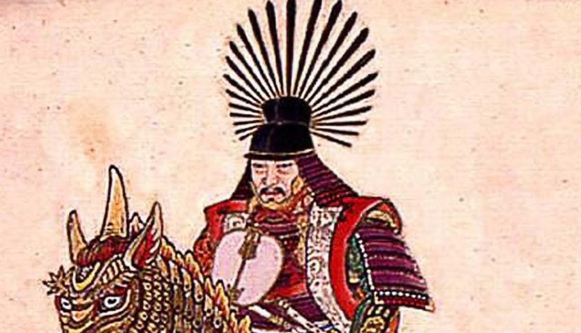 Toyotomi Hideyoshi on horse