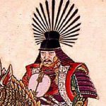 Toyotomi Hideyoshi on horse