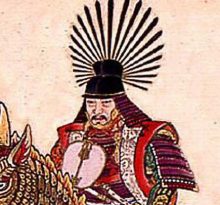 Toyotomi Hideyoshi on horse