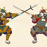 feudal japan warriors fighting
