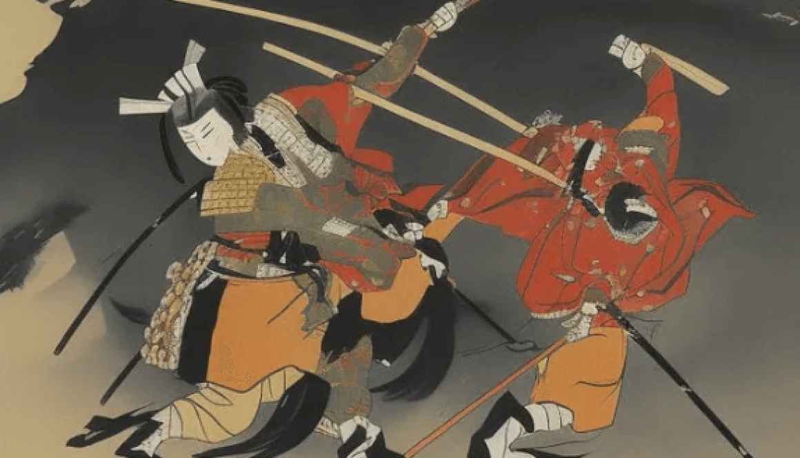 samurai-fighting-painting