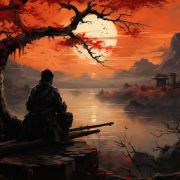 edo-sunset-with-samurai-cherry-blossoms-1