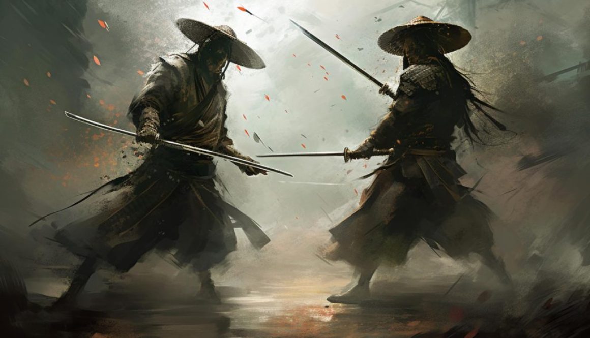 mysterious-style-samurai-battle-painting