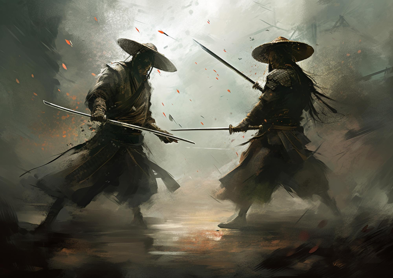 mysterious-style-samurai-battle-painting