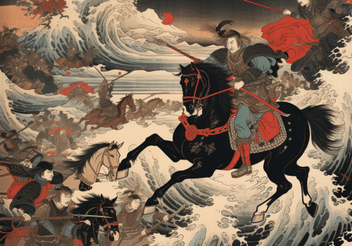 When _Yoshitsune_divided_his_army_into_two_detachments