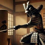 Samurai Performing Tameshigiri