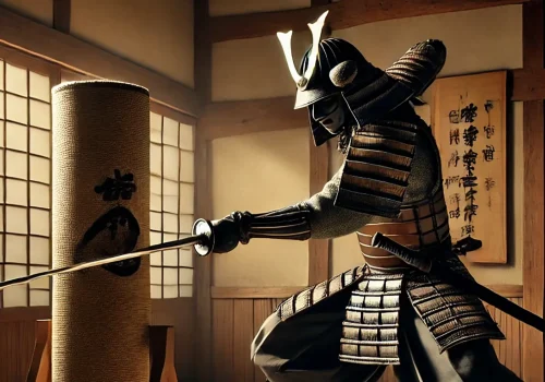 Samurai Performing Tameshigiri